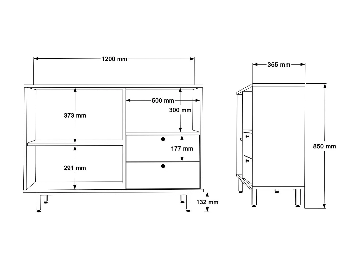 Armário Multiusos 'Toledo' Branco - Design Moderno e Funcional 120x85x35.5cm