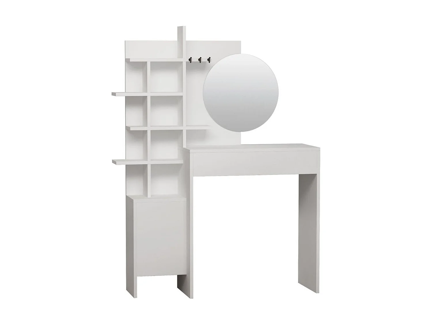 Toaletka z 10 półkami i 1 drzwiami H151 cm - MUP