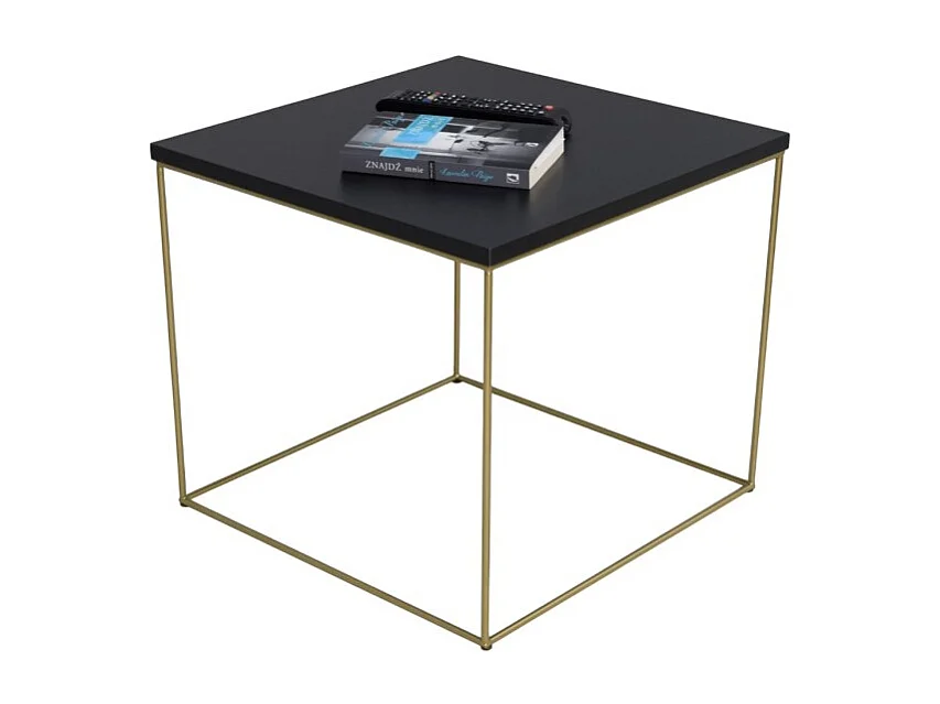 Table basse Alina Premium/Contreplaqué/Métal/Noire