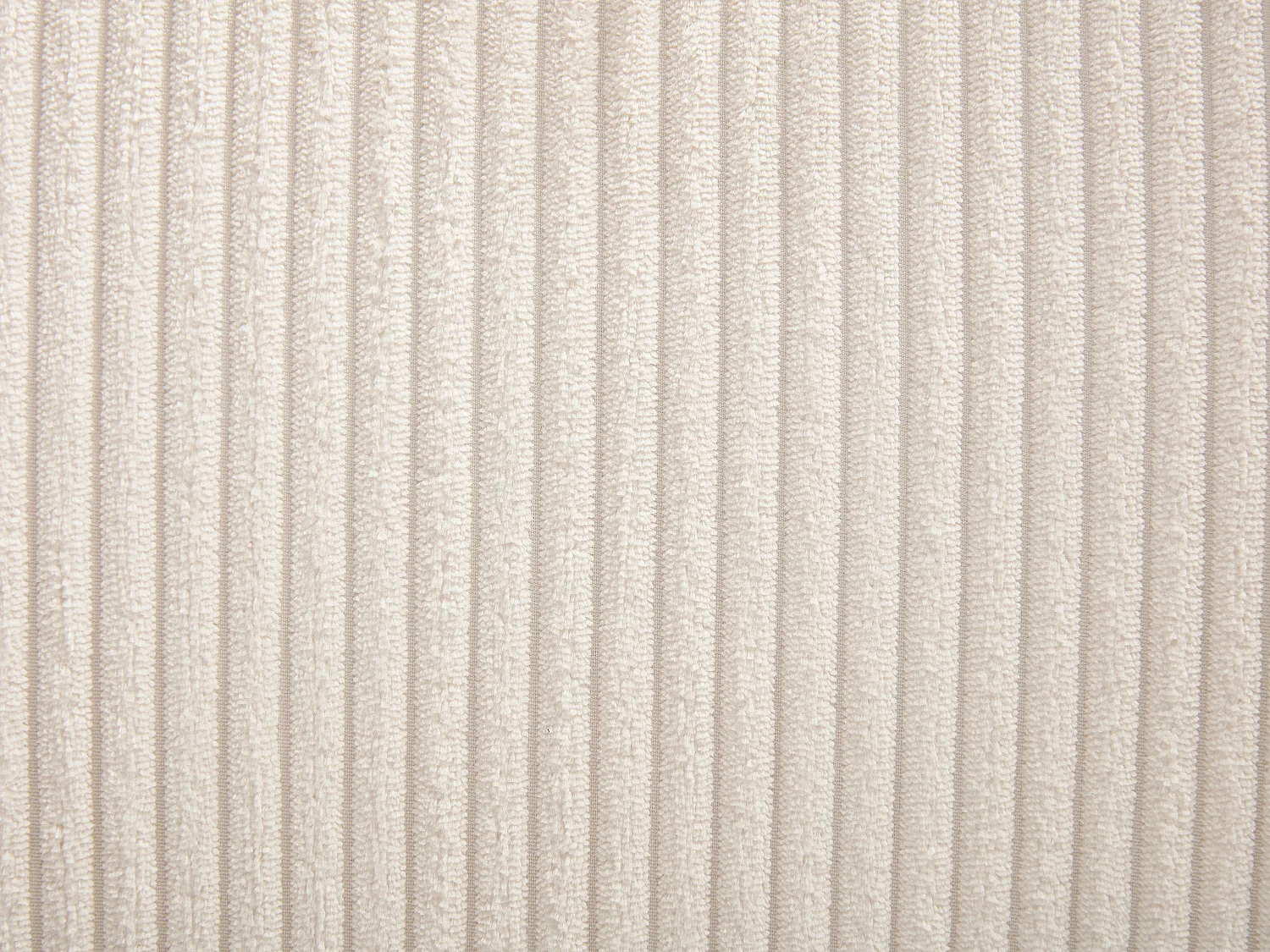 Lot de 6 chaises avec accoudoirs en velours côtelé et bois d'hévéa - Crème - FILDON