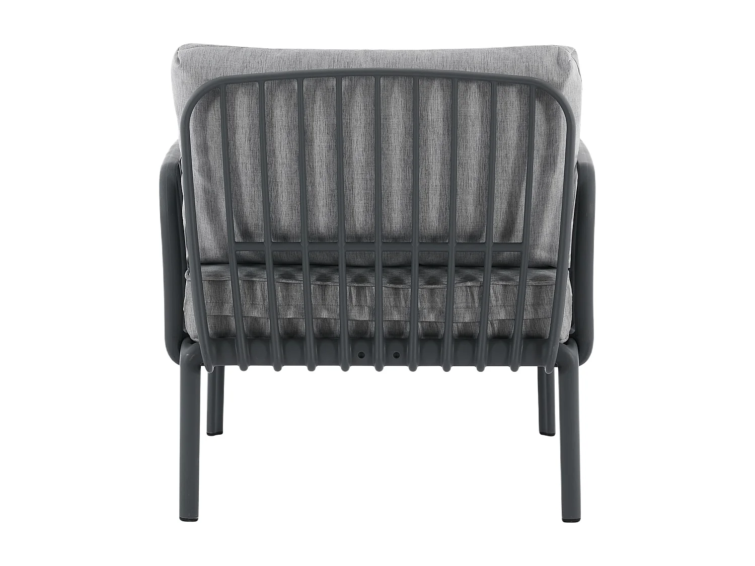 Lot de 2 fauteuils de jardin en polypropylène - Anthracite - CASILMA de MYLIA