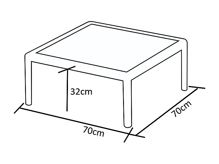 Salon de jardin en polypropylène : 1 canapé 2 places et une table basse - Anthracite - CASILMA de MYLIA