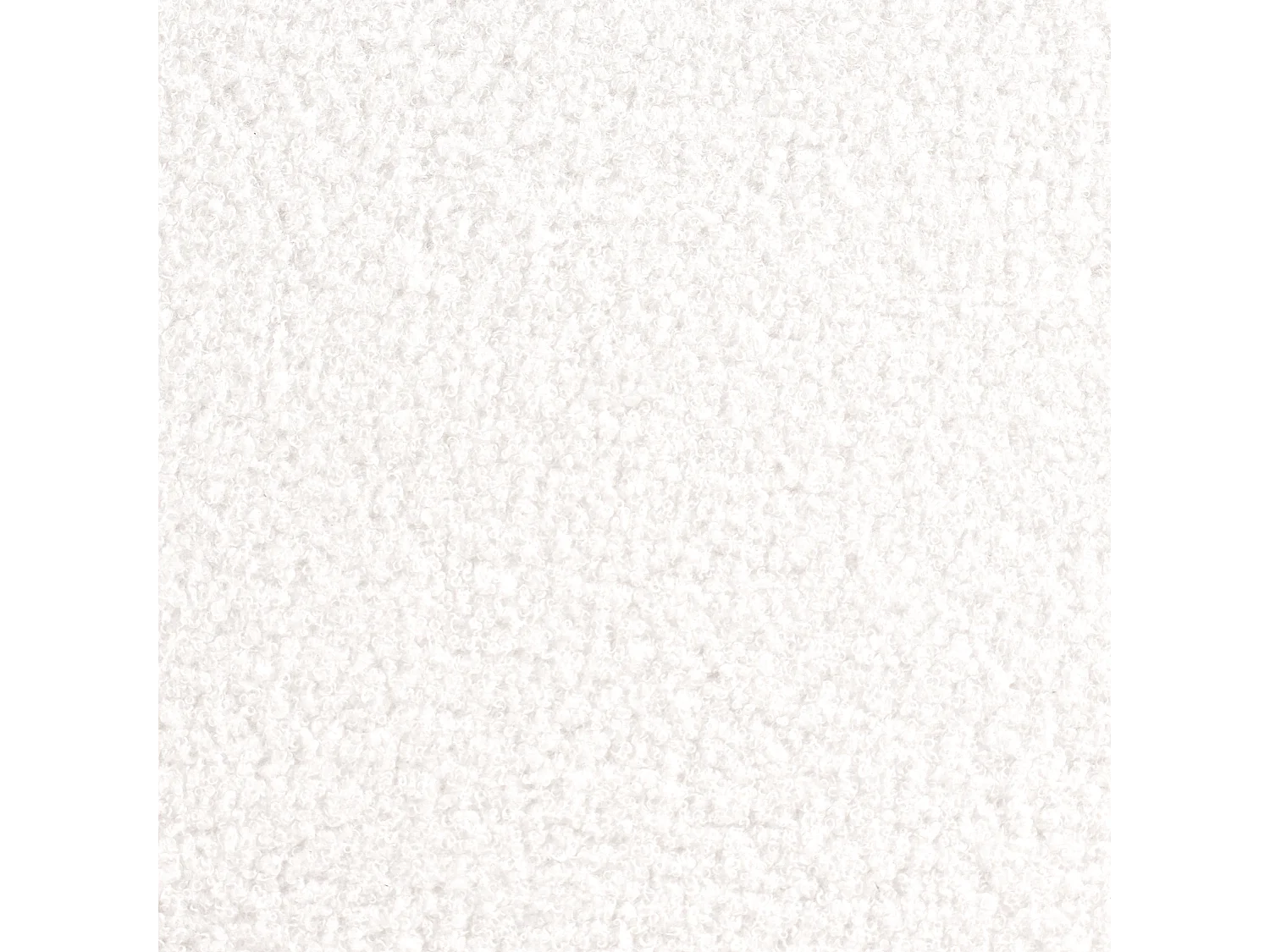 Pouf de rangement RICHEY Bouclé Blanc cassé