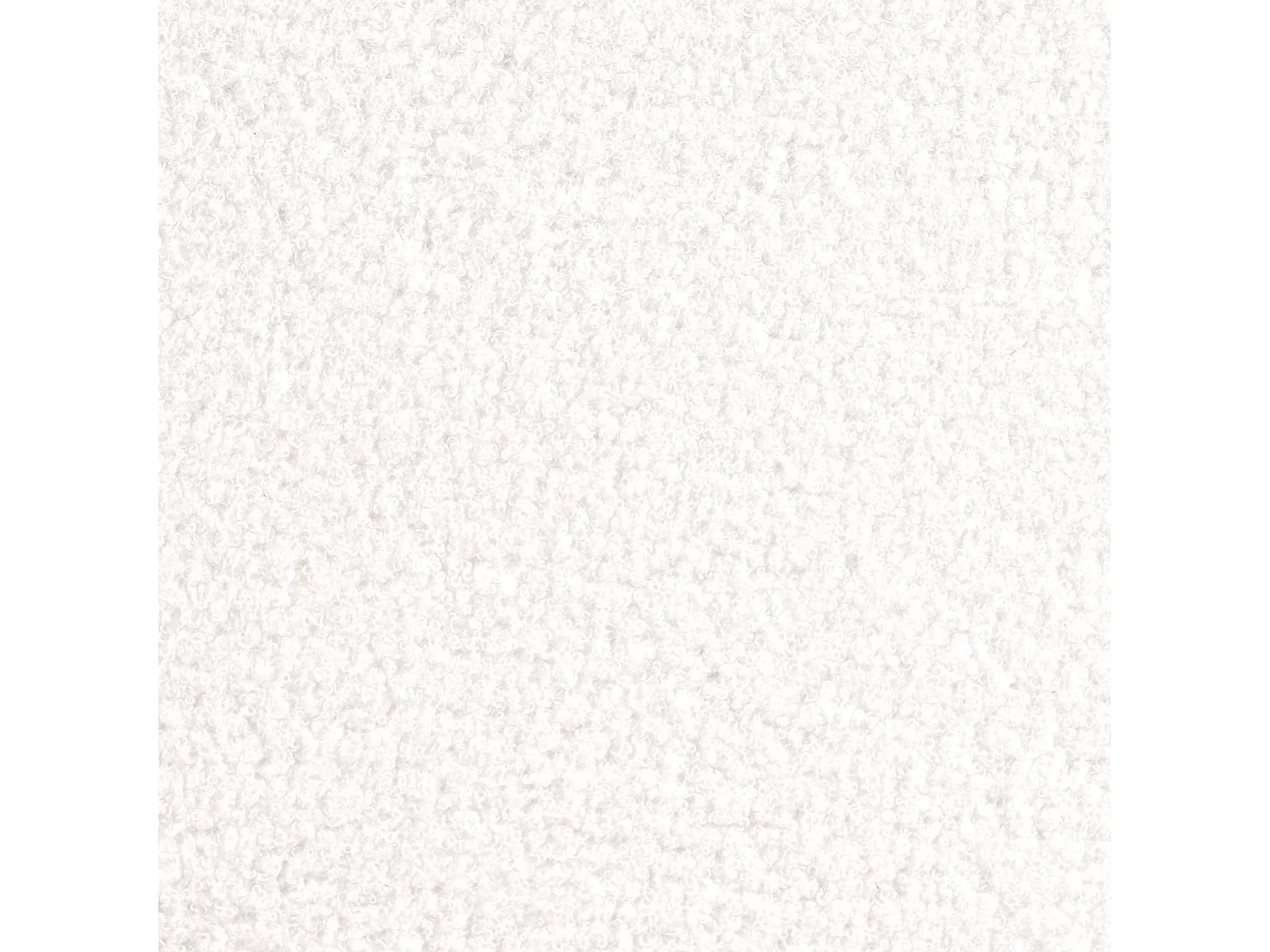 Pouf de rangement RICHEY Bouclé Blanc cassé