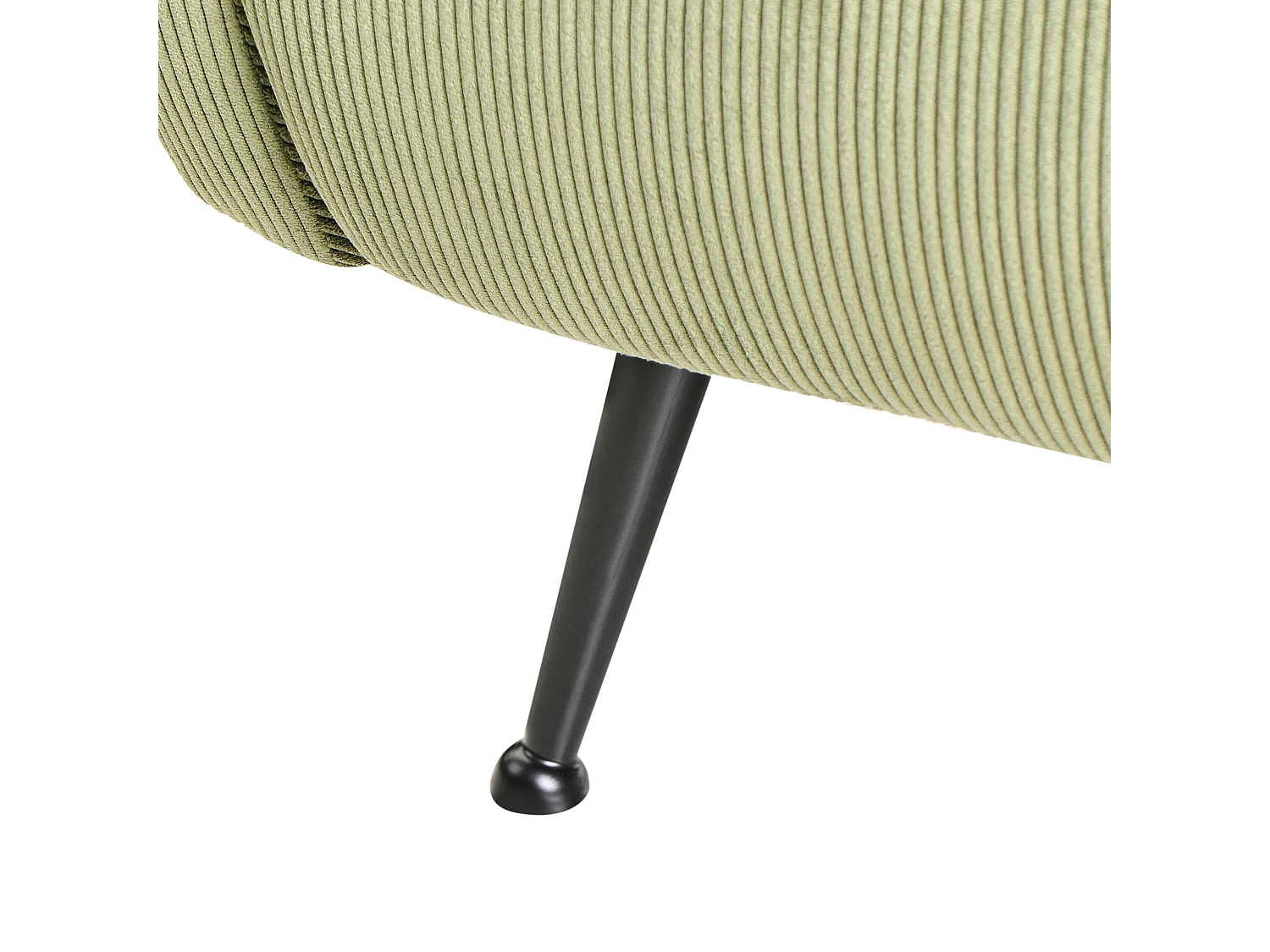 Fauteuil SVALOV Velours côtelé Vert