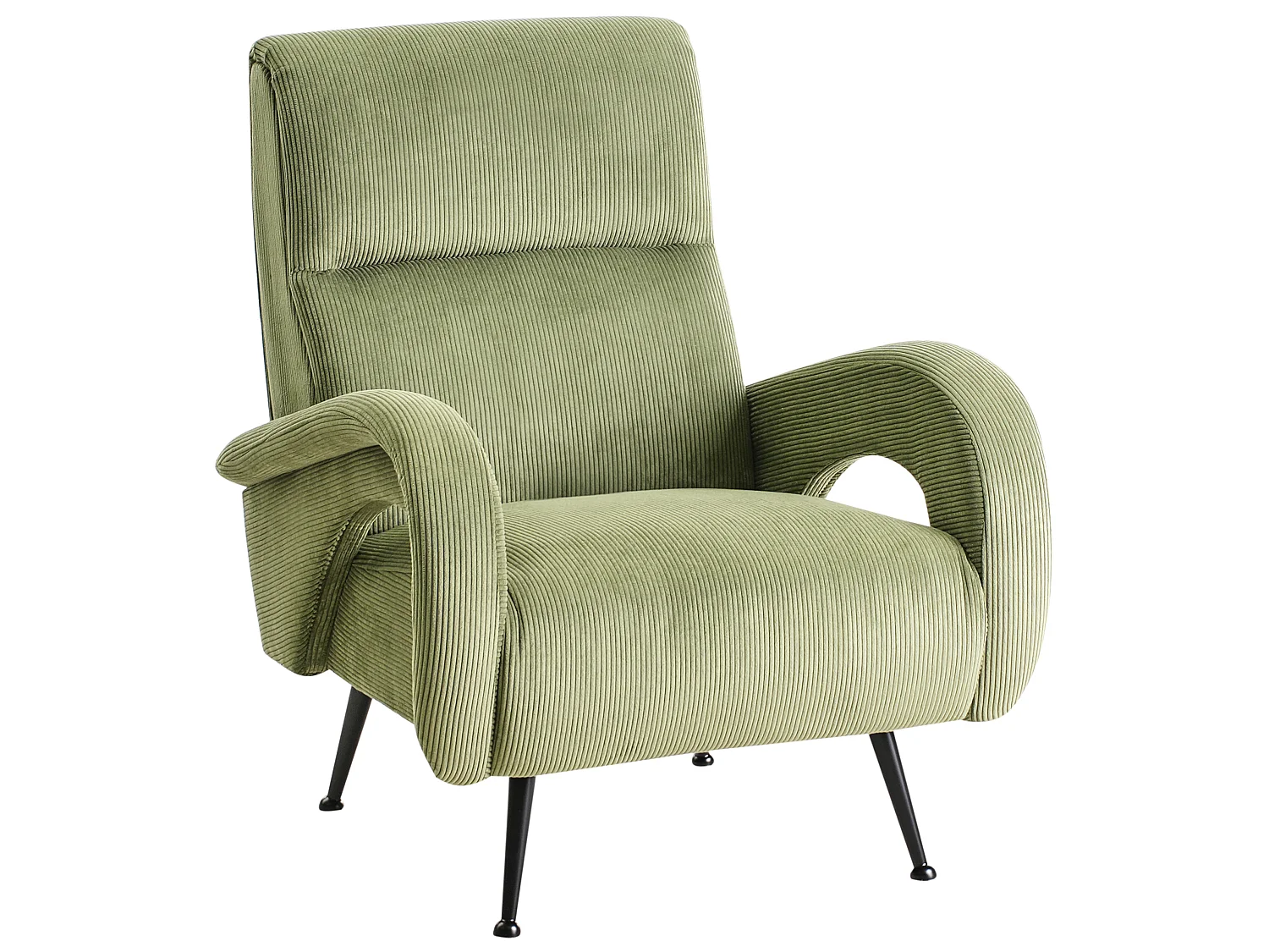 Fauteuil SVALOV Velours côtelé Vert