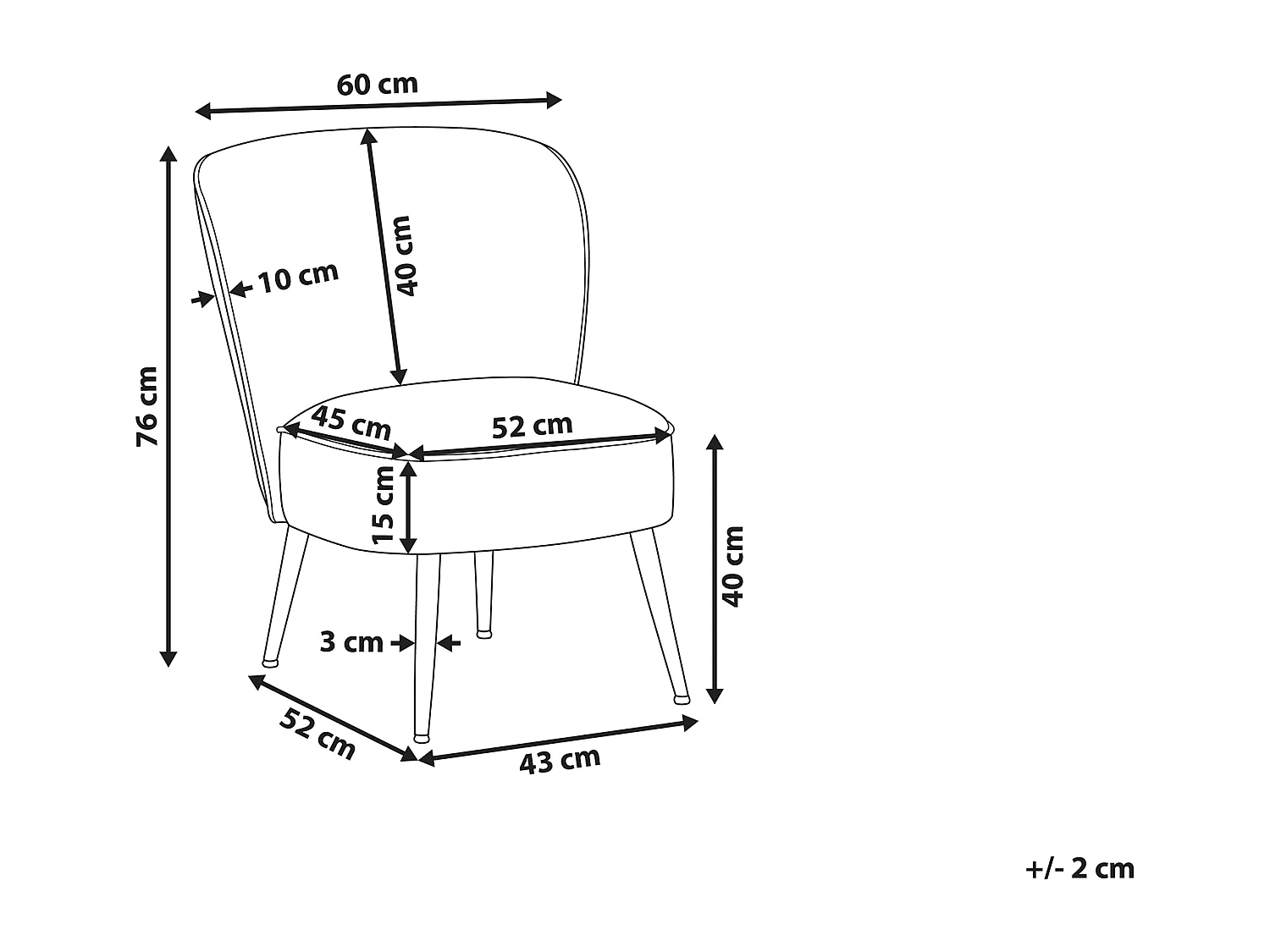 Bequemer Sessel aus Stoff bunt / schwarz Patchwork Design Voss