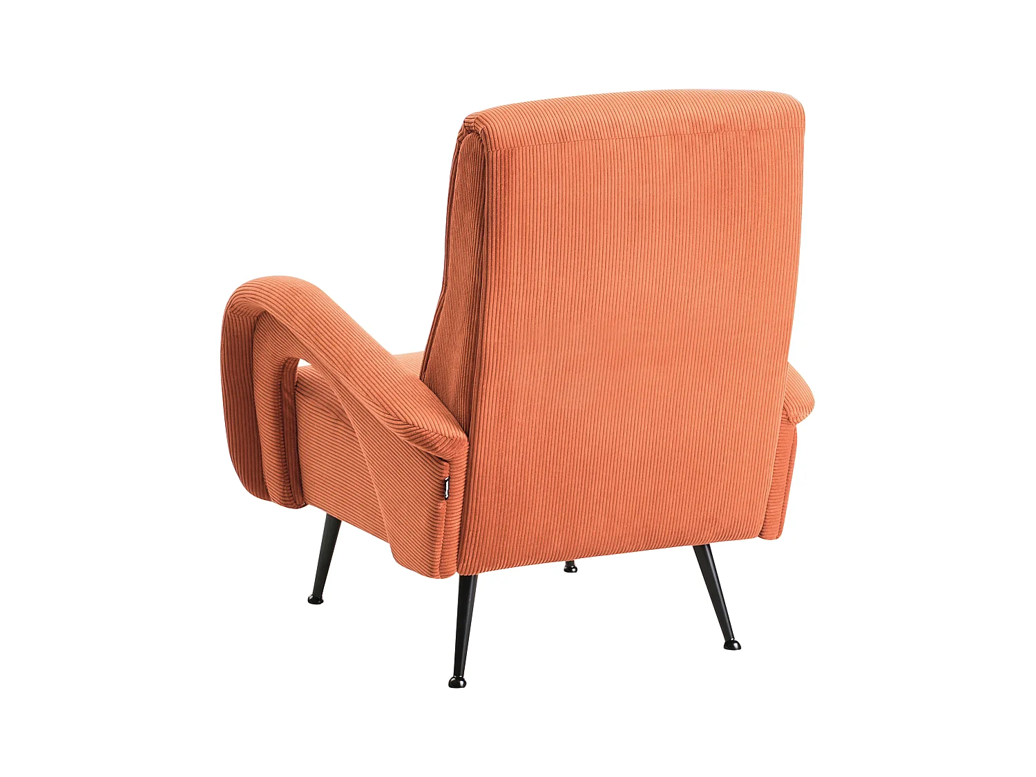Fauteuil SVALOV Velours côtelé Orange