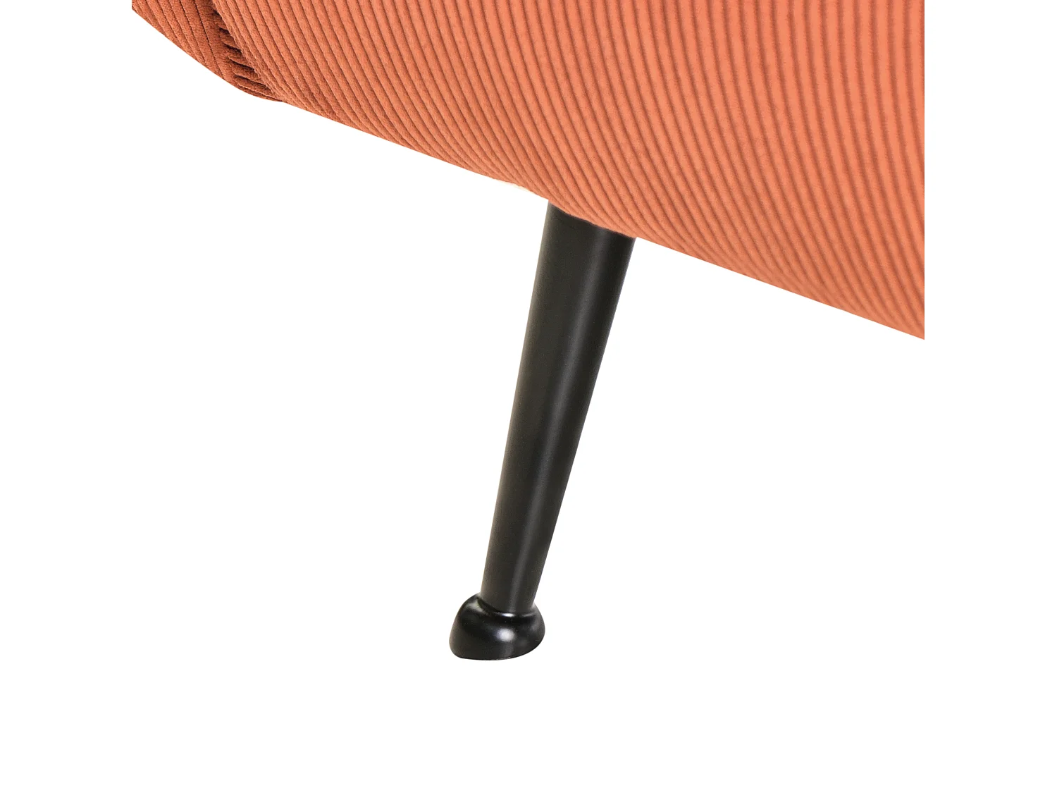 Fauteuil SVALOV Velours côtelé Orange