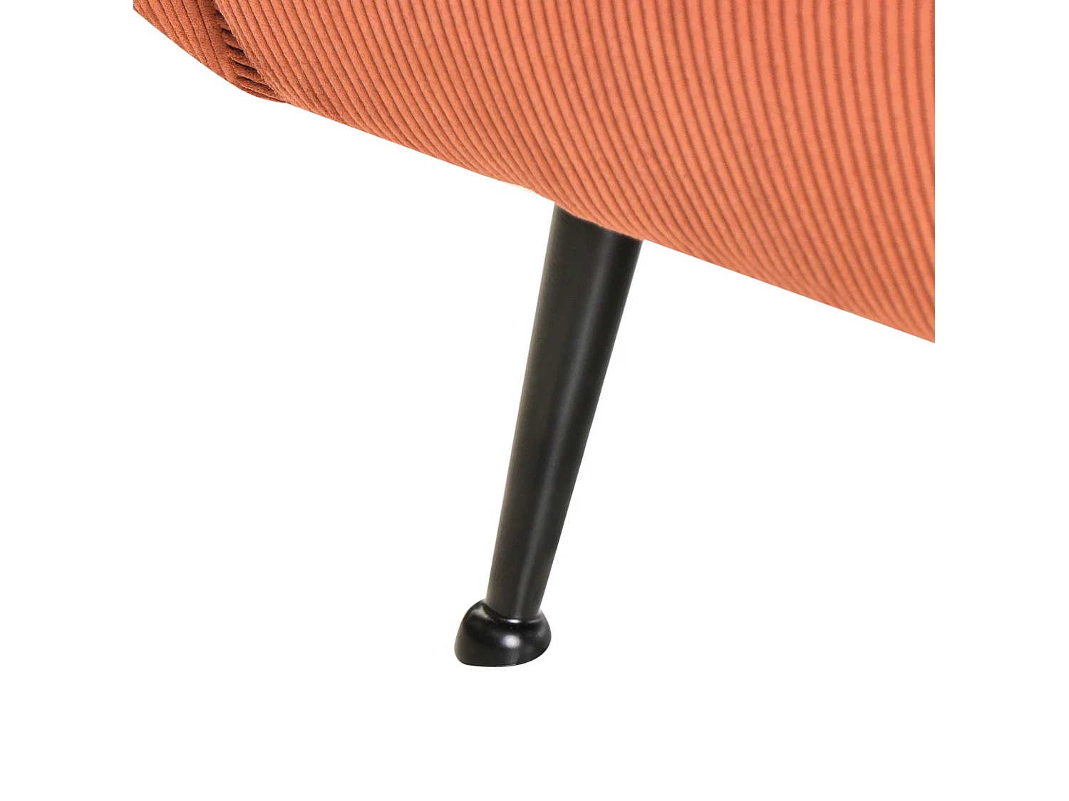 Fauteuil SVALOV Velours côtelé Orange