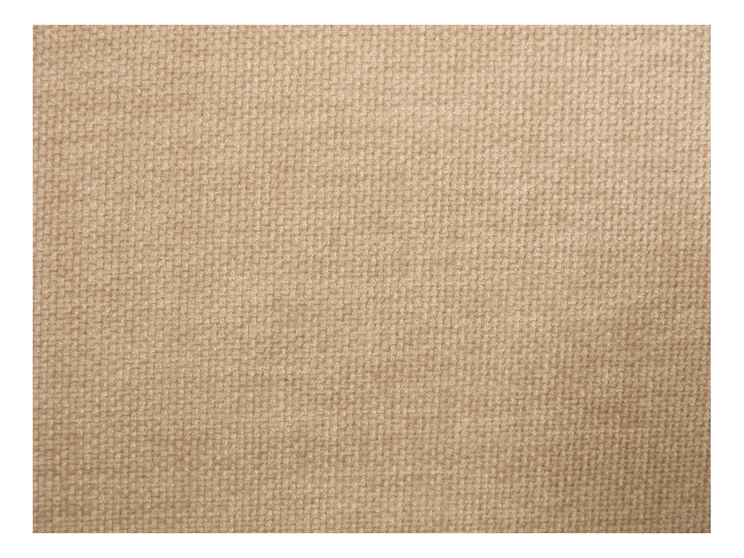 Lot de 6 chaises en tissu et bois d'hévéa noir - Beige - ZELVYN