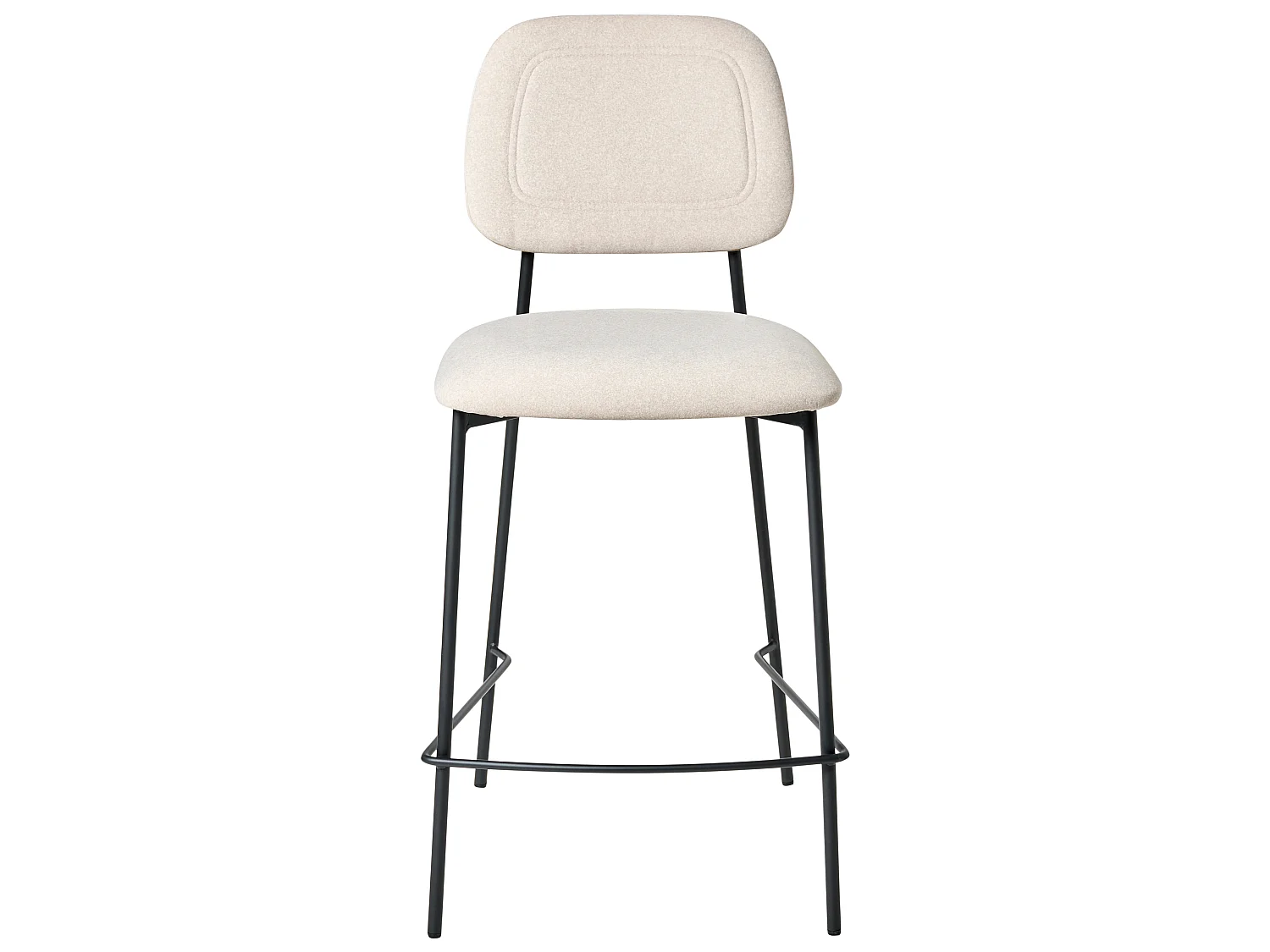 Set mit 2 Barstühlen DUETTE Samtstoff Hellbeige
