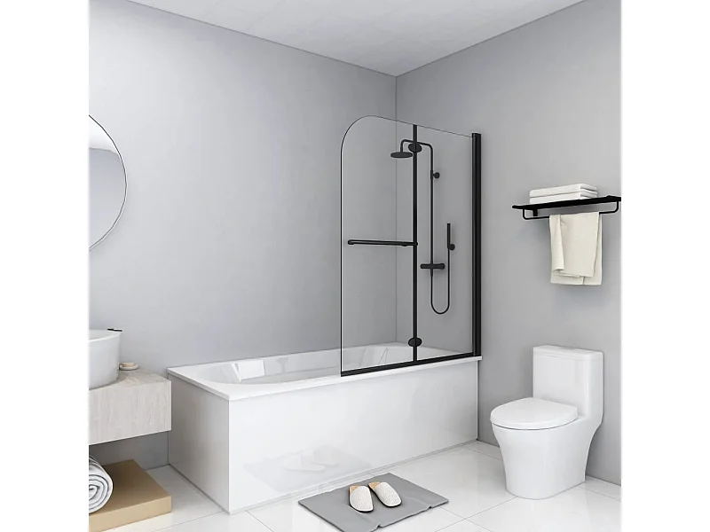 Paroi de douche pliable 2 panneaux