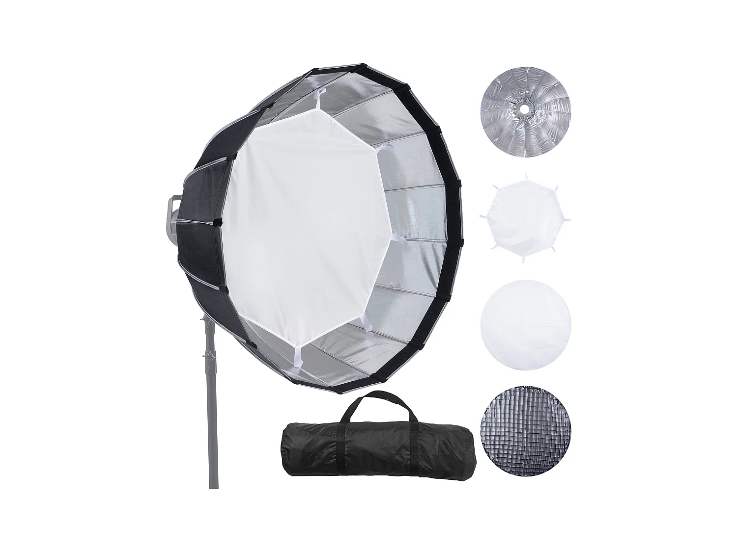 Parabolische Leuchtenbox SucceBuy, 84 Cm, mit Schnellem Entnehmen und Klappbar, Tragbar