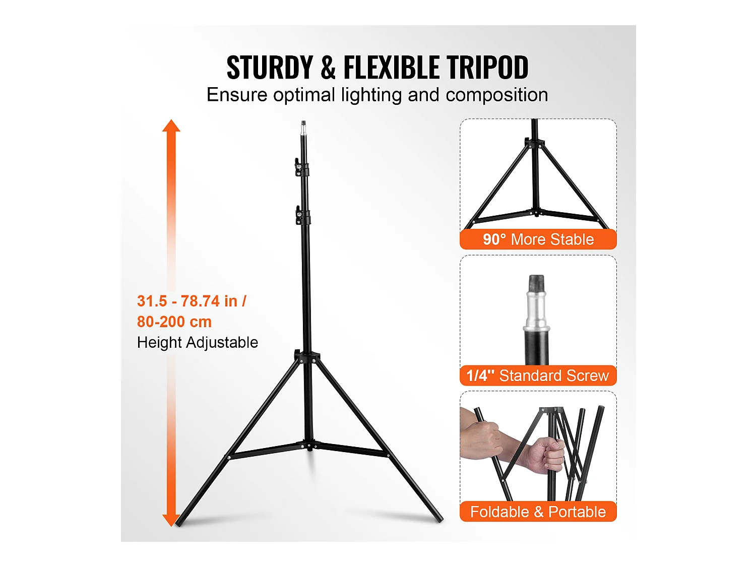 Kit d'Éclairage Softbox SucceBuy 50.8 x 71.1cm, LED 45W, 3000-6500 K, Trépied, Télécommande, pour Photos et Streaming