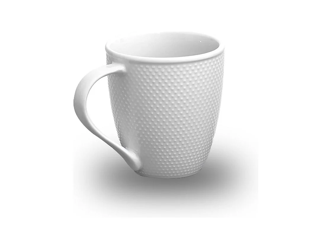 Lot de 6 mugs blanc - "Serenity"