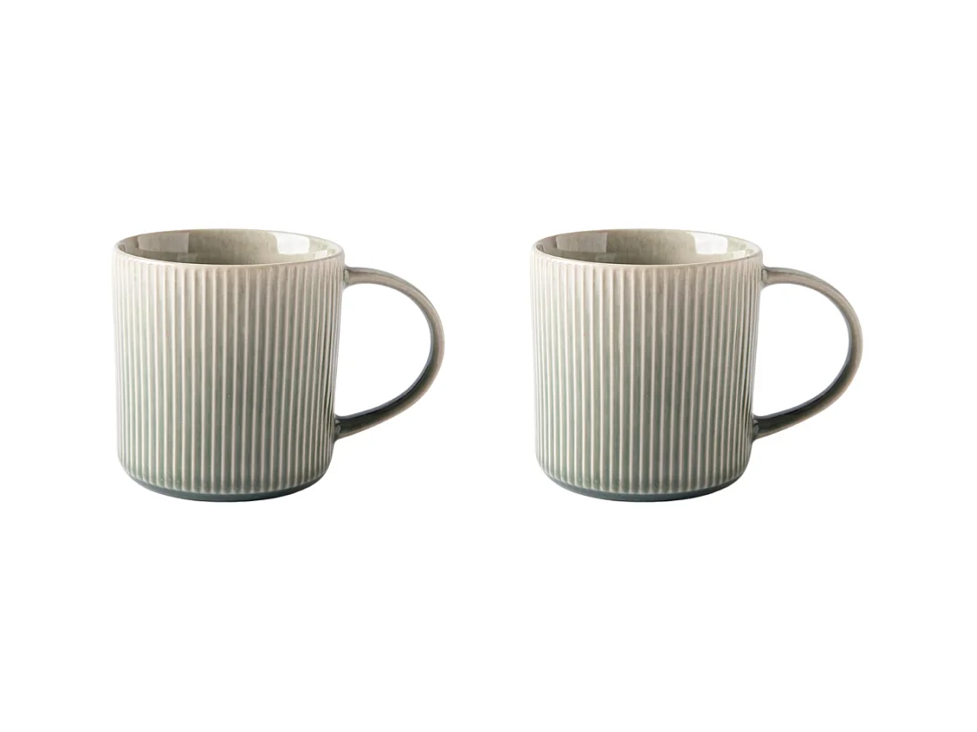 Lot de 2 mugs vert - "Jade"