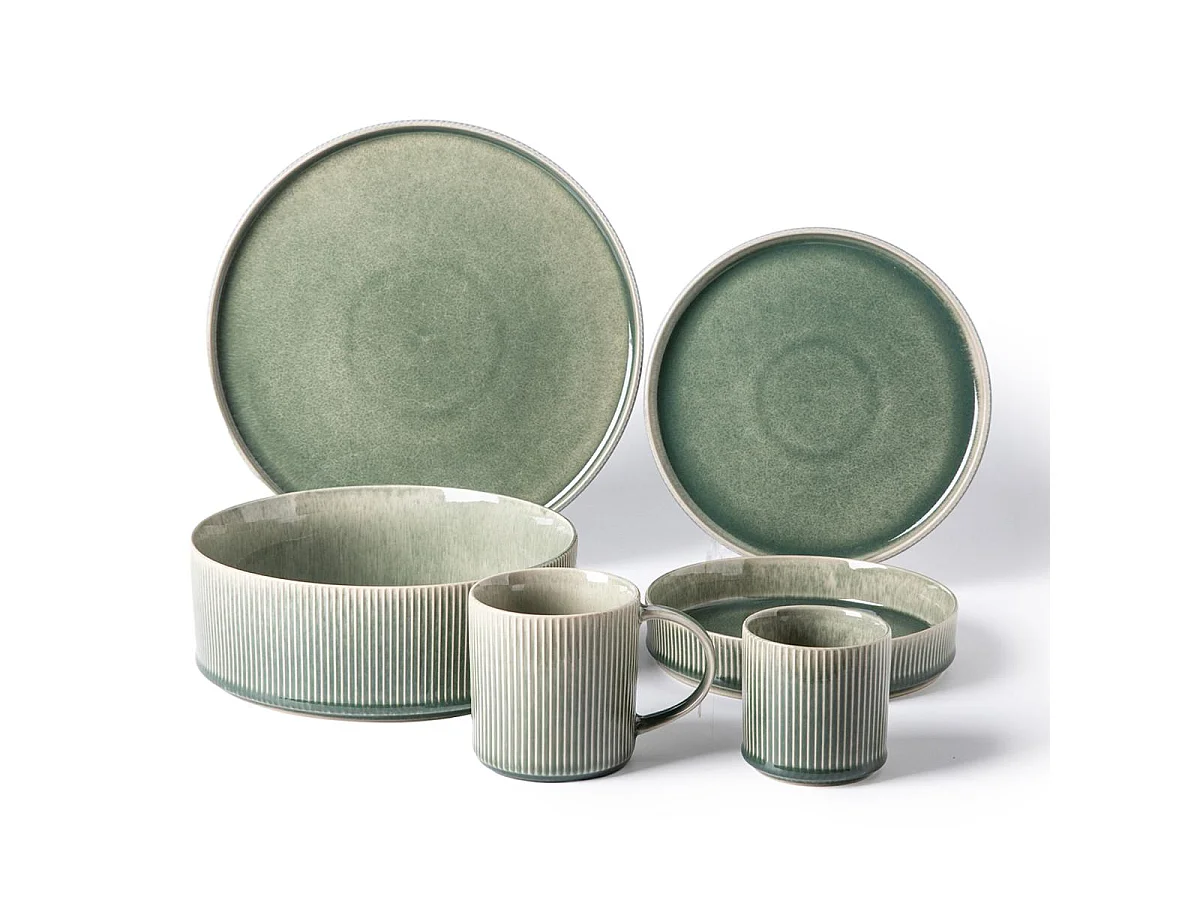 Lot de 2 mugs vert - "Jade"