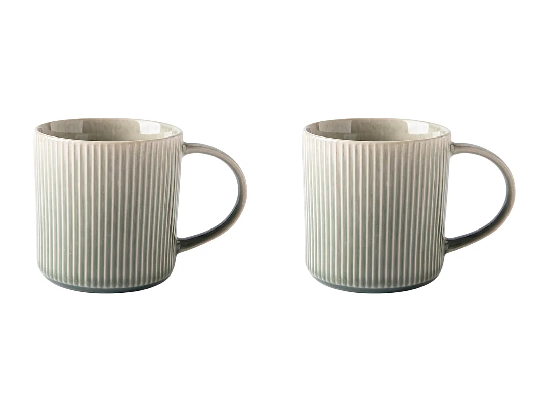 Lot de 2 mugs vert - "Jade"