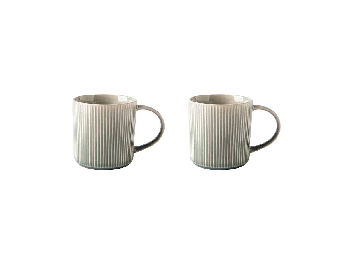 Lot de 2 mugs vert - "Jade"
