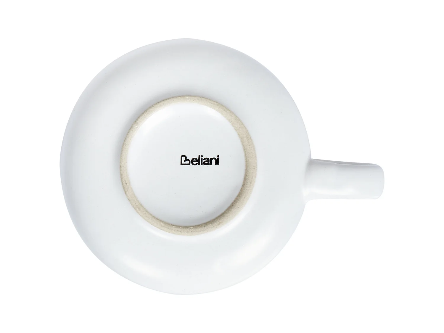 Tassen mit Unterteller Set für 8 Personen Steinzeug weiß Geschirr Set Sesame