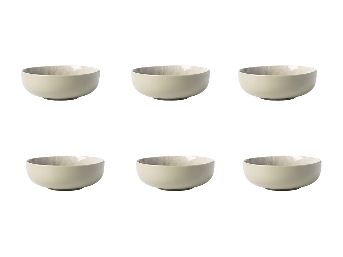 Lot de 6 bols vert - "Iris"