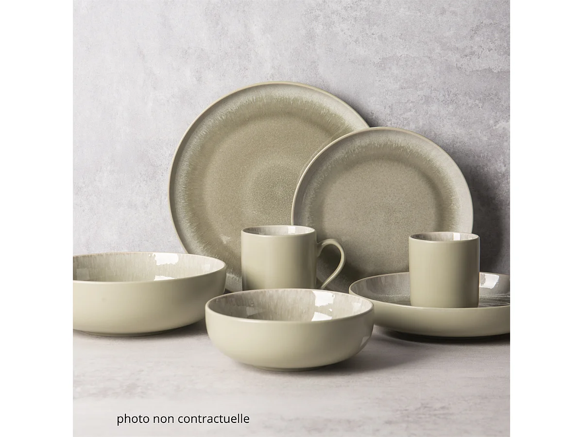 Lot de 6 bols vert - "Iris"