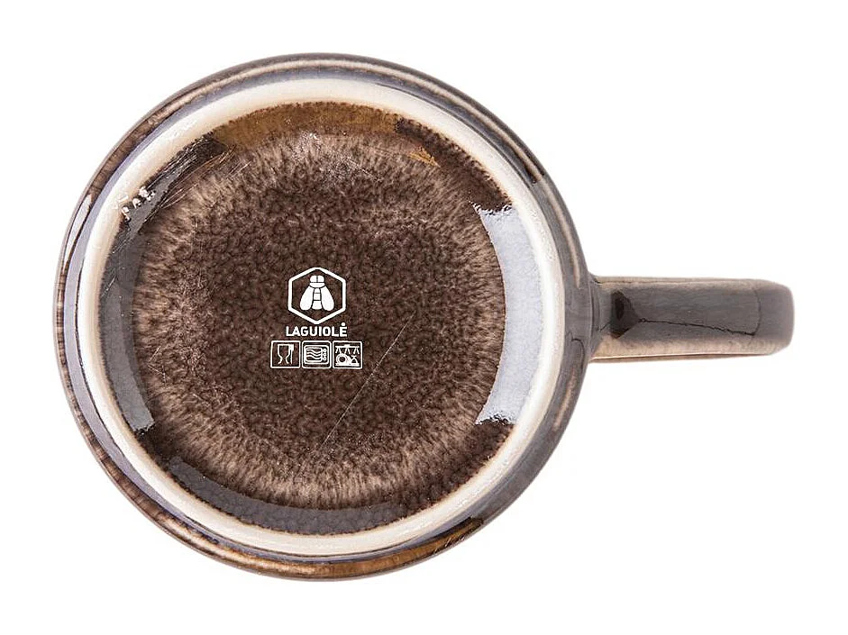 Lot de 2 mugs marron - "Cappuccino"