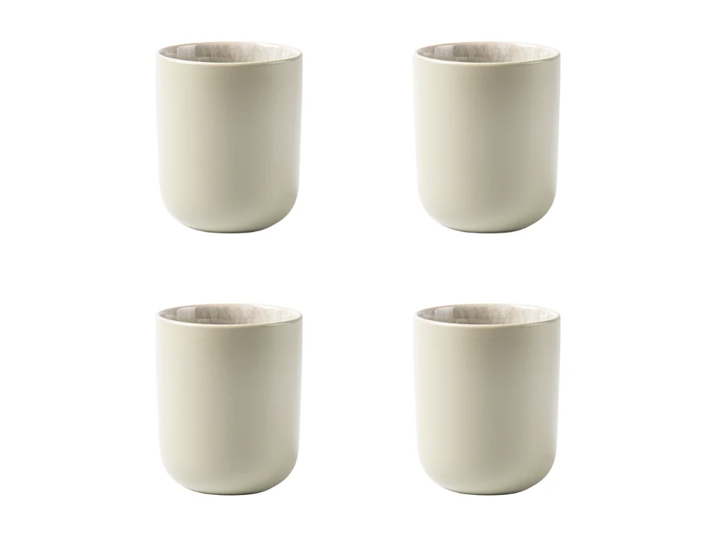 Lot de 4 tasses vert - "Iris"