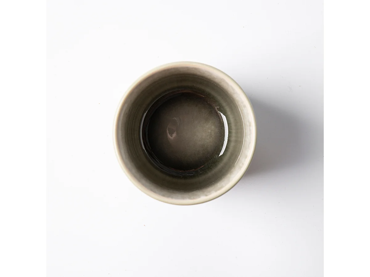 Lot de 4 tasses vert - "Iris"