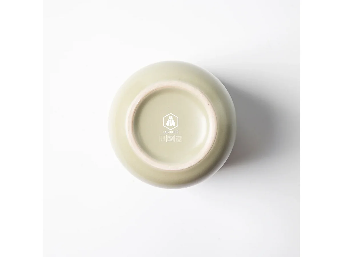 Lot de 4 tasses en grès - Vert - Iris