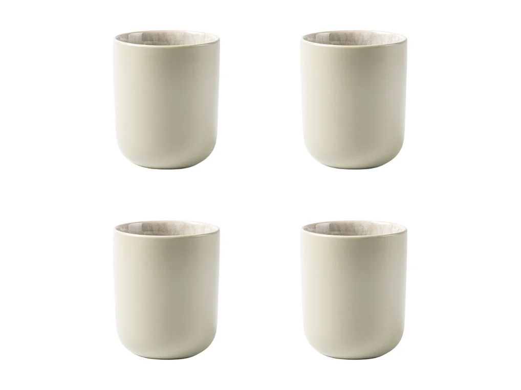 Lot de 4 tasses vert - "Iris"