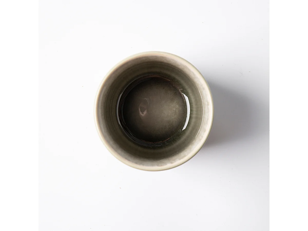 Lot de 4 tasses vert - "Iris"