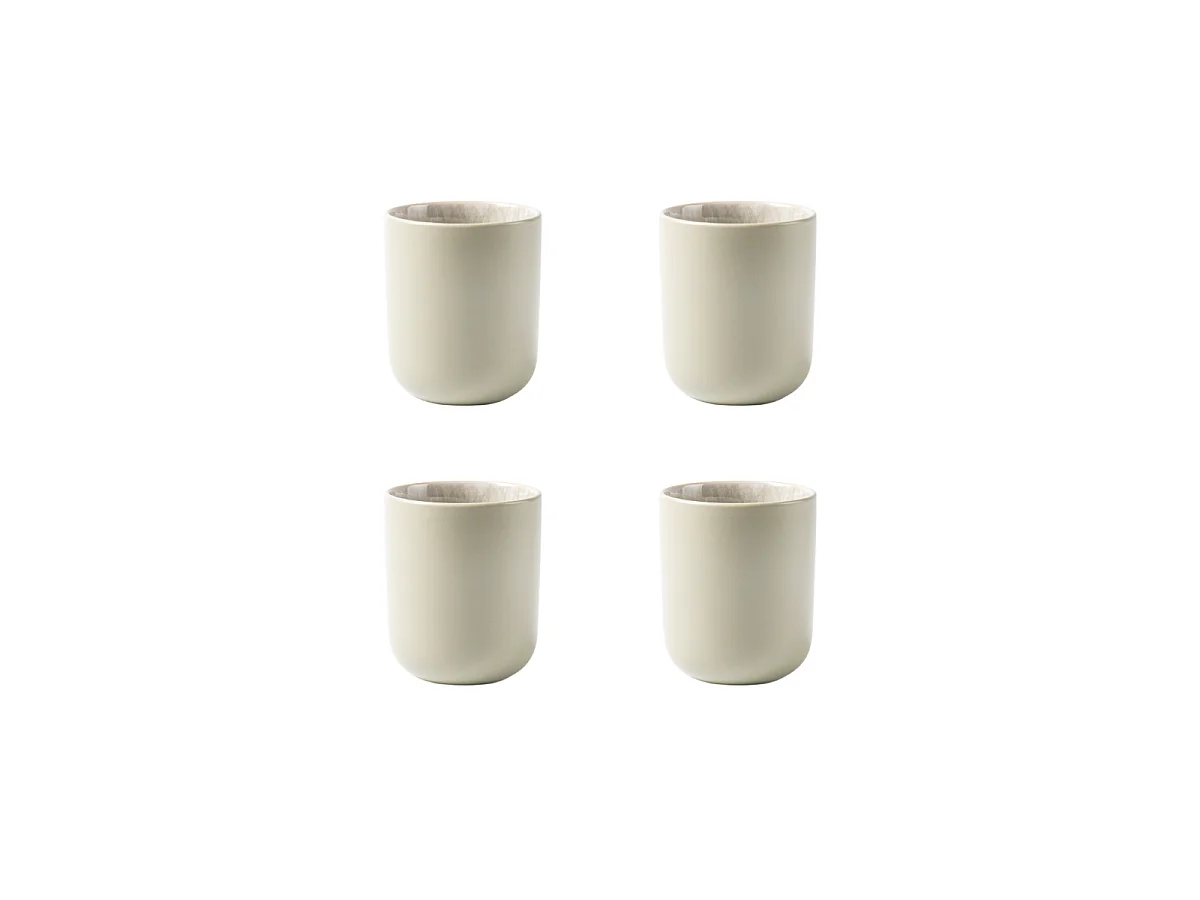 Lot de 4 tasses vert - "Iris"