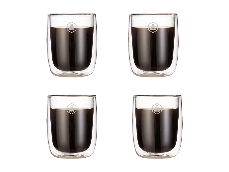 4 tasses à espresso double paroi - 100ml