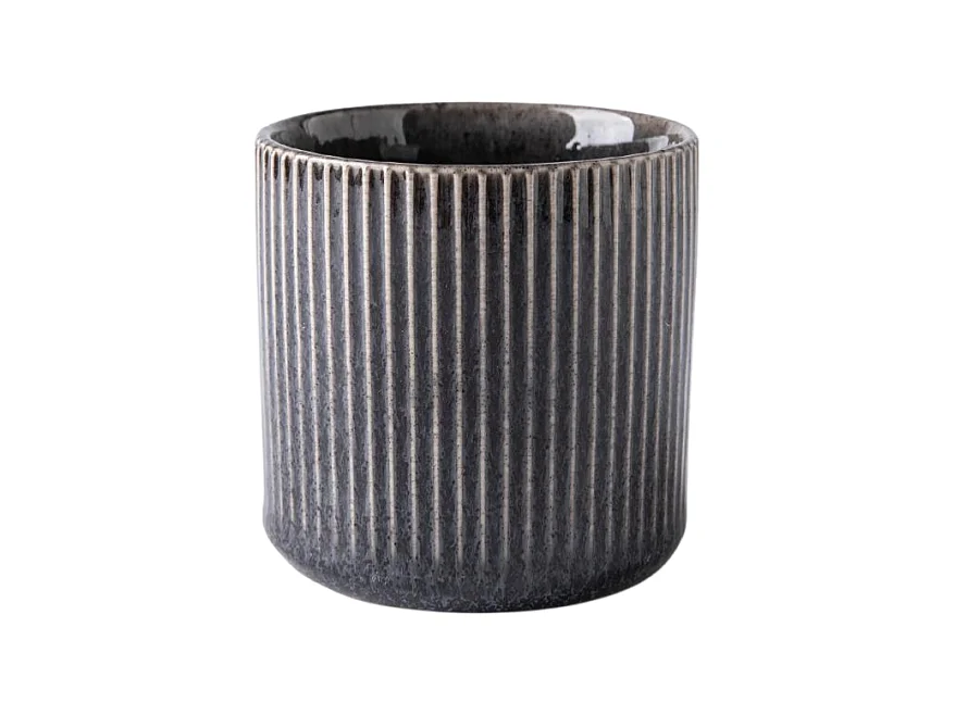 Lot de 4 tasses noir - "Charbon"