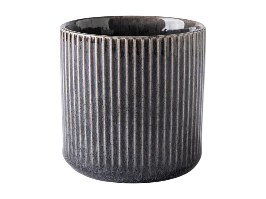 Lot de 4 tasses noir - "Charbon"