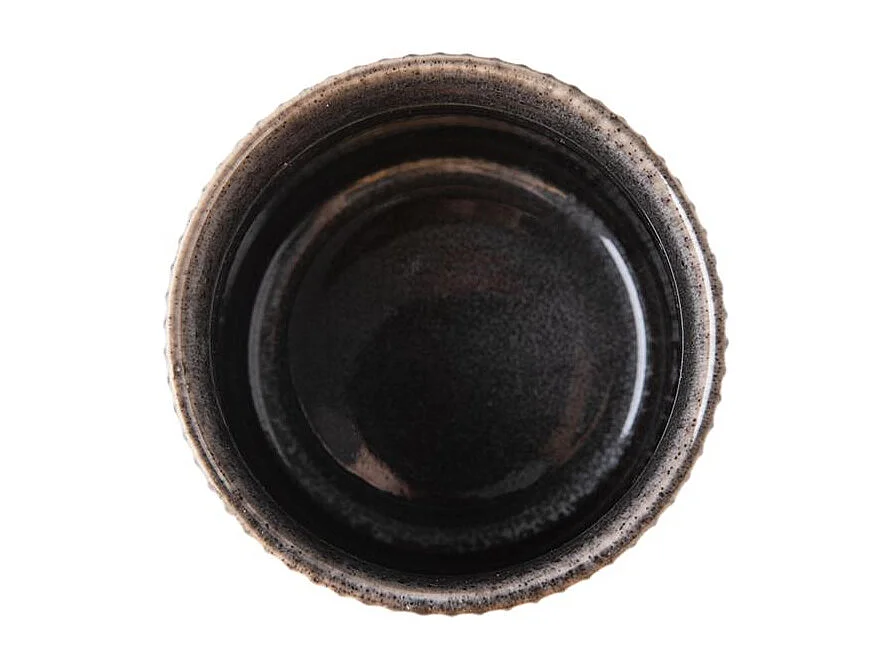 Lot de 4 tasses noir - "Charbon"