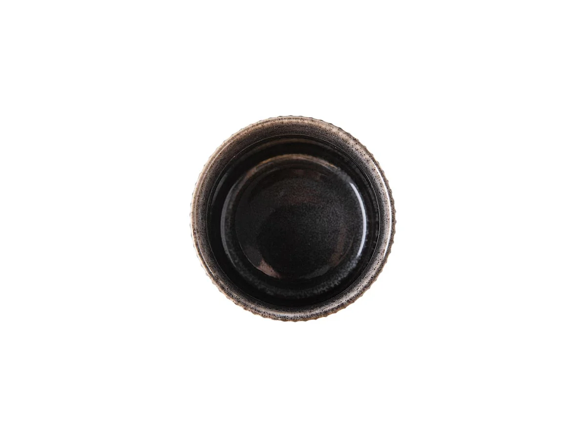 Lot de 4 tasses noir - "Charbon"