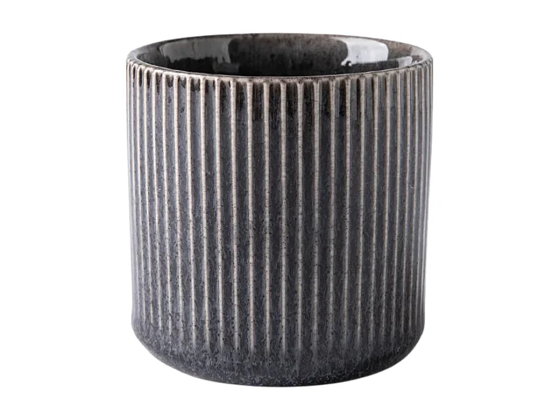 Lot de 4 tasses noir - "Charbon"