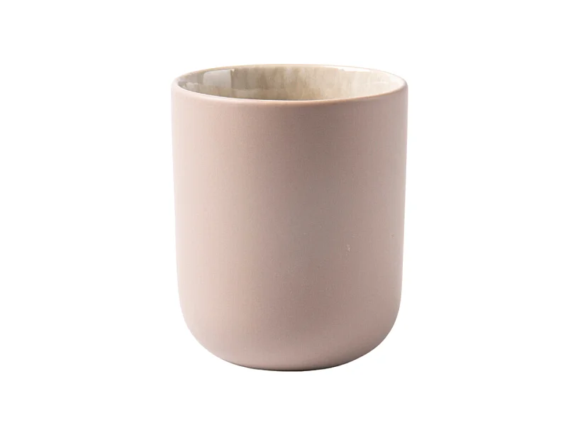 Lot de 4 tasses taupe - "Iris"