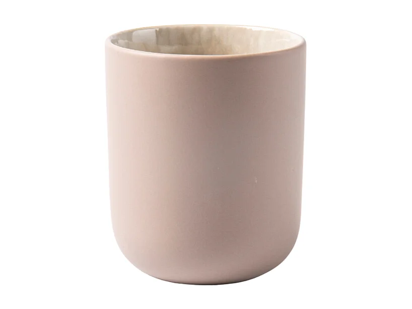 Lot de 4 tasses taupe - "Iris"