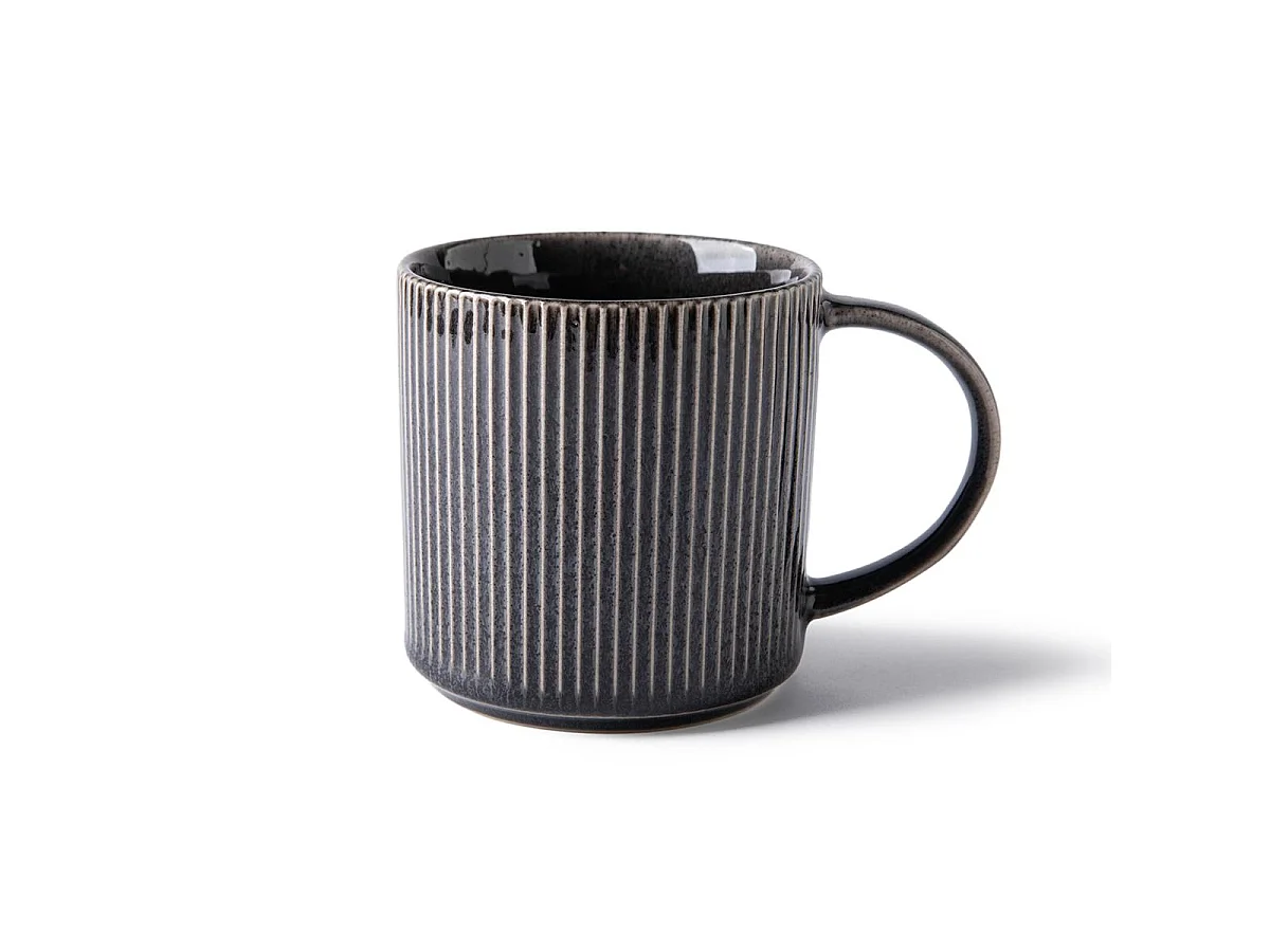 Lot de 2 mugs noir - "Charbon"