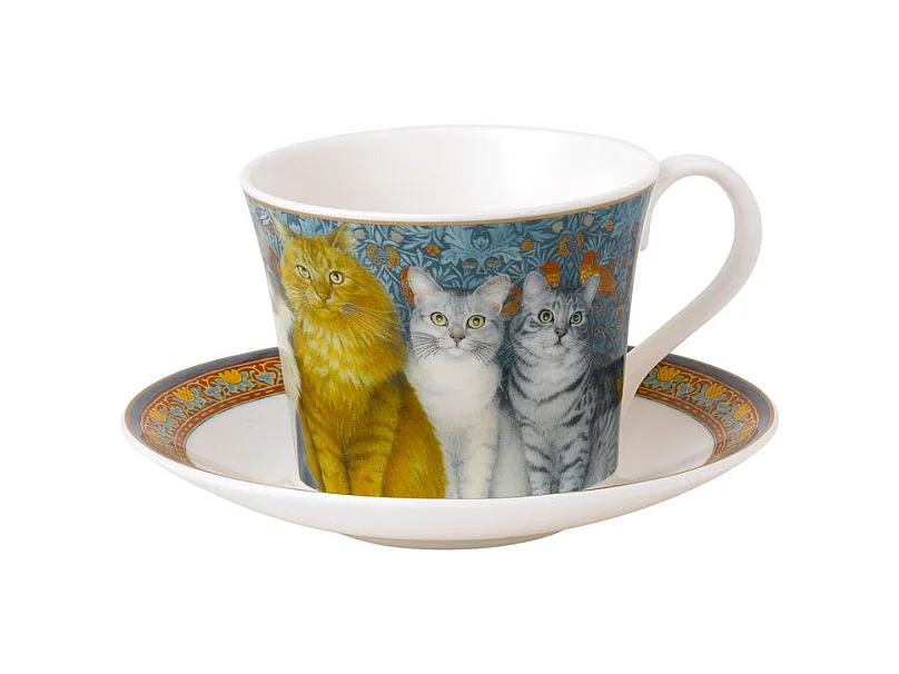 Ensemble déjeuner Chat Ivory 45 cl