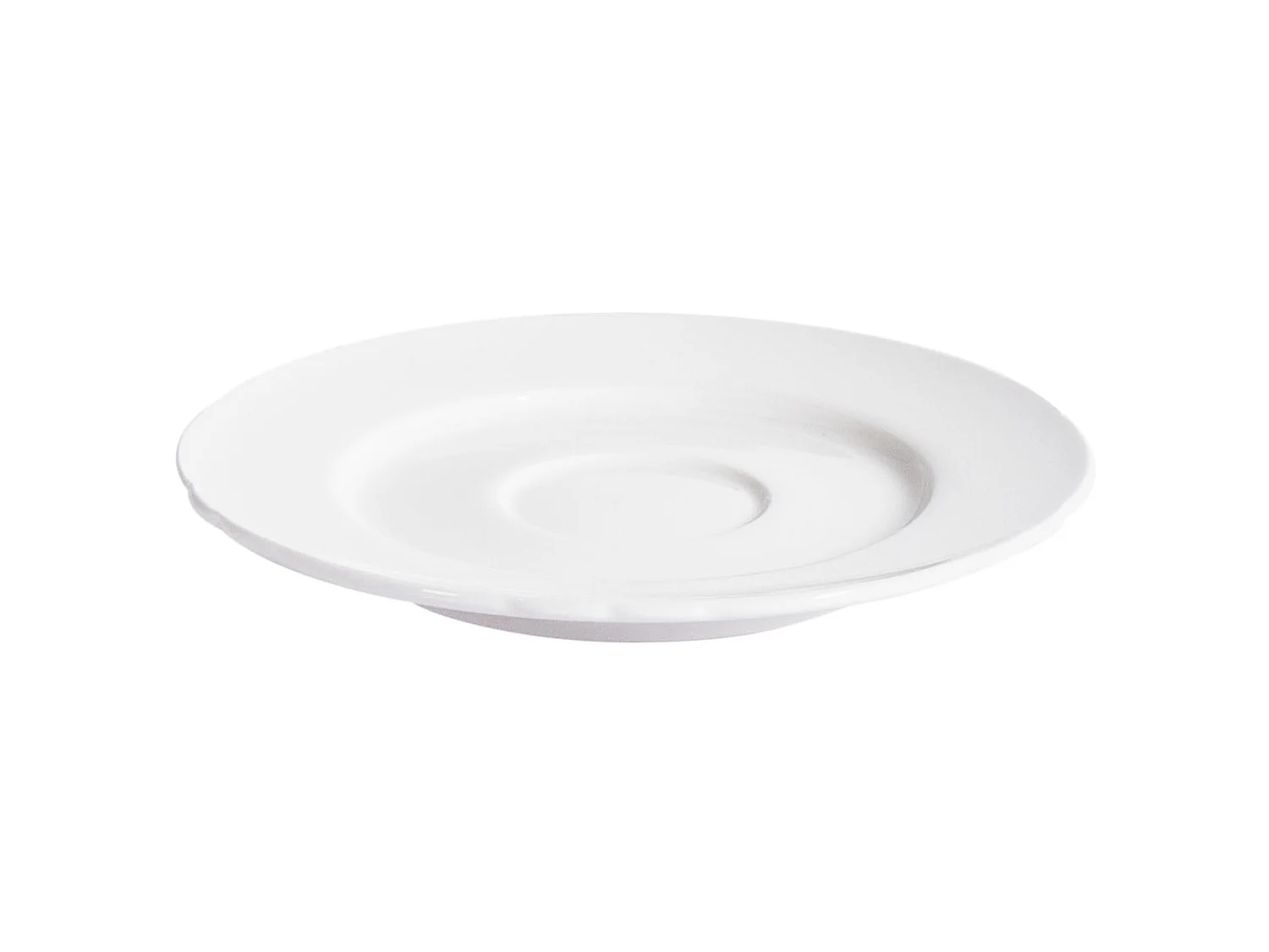 Set of 8 Cups with Saucers ELDERBERRY Porcelain White