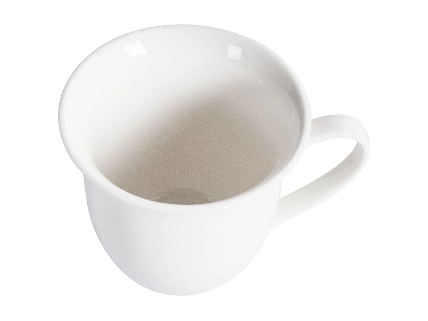 Set of 8 Cups with Saucers ELDERBERRY Porcelain White