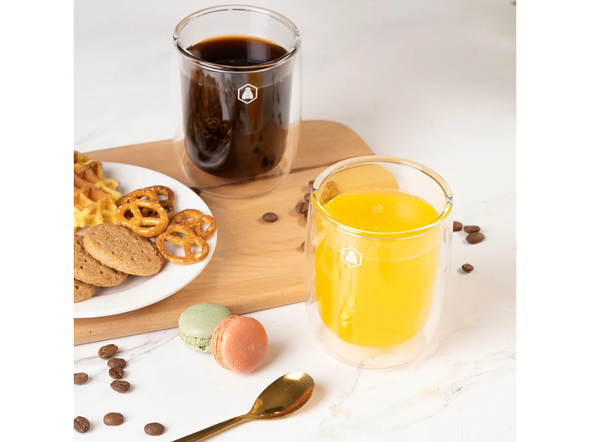 2 tasses à cappuccino double paroi - 250ml