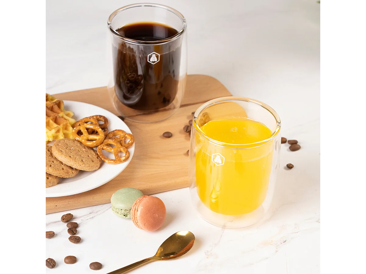 2 tasses à cappuccino double paroi - 250ml