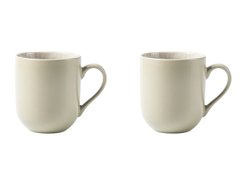 Lot de 2 mugs vert - "Iris"