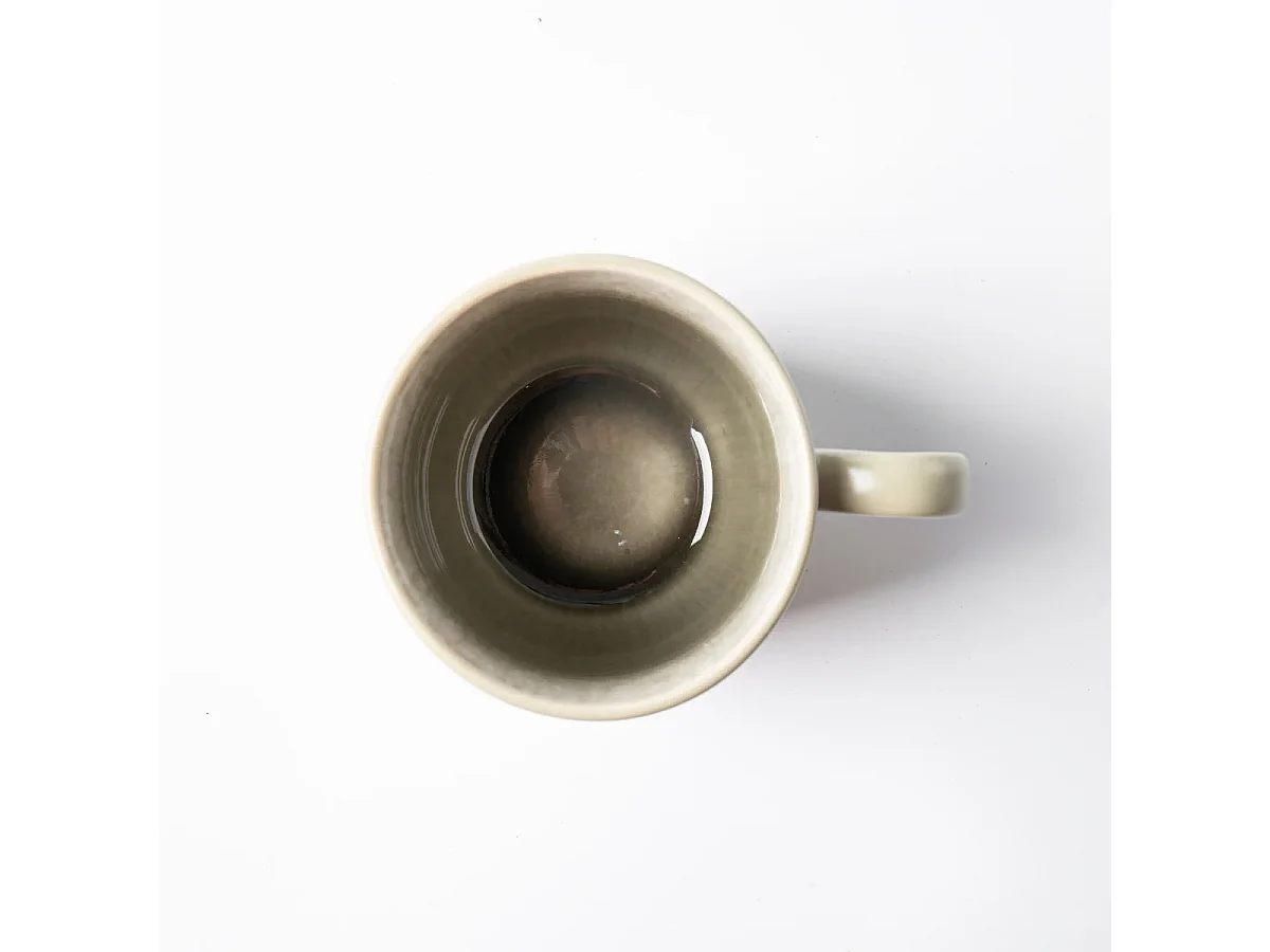 Lot de 2 mugs en grès - Vert - Iris